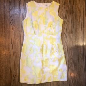 Dianne von Furstenberg White and Yellow Dress
